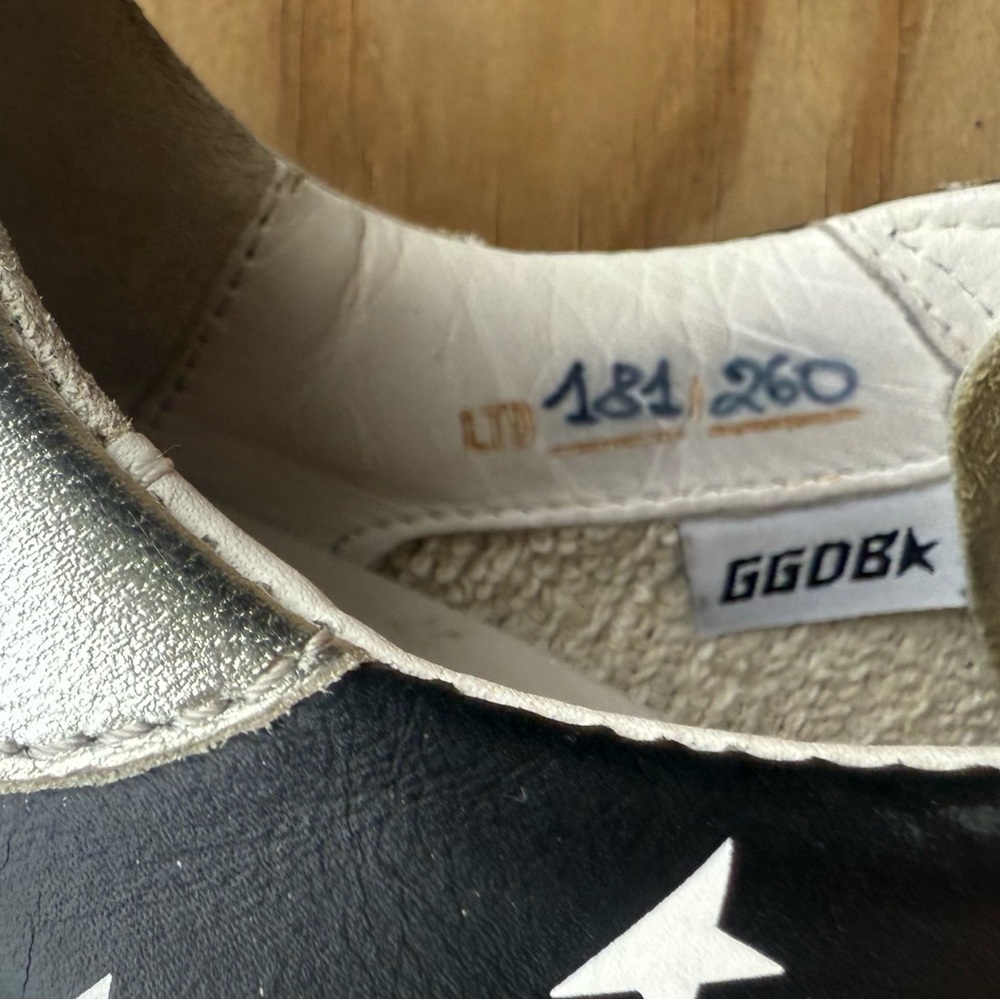 Golden Goose Black and White Star Sneakers - Picture 6 of 6